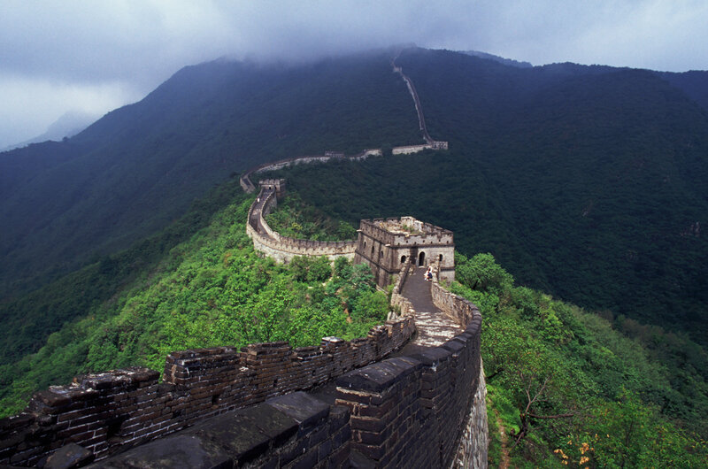 Great Wall of China — Green, Dramatic, Photograph