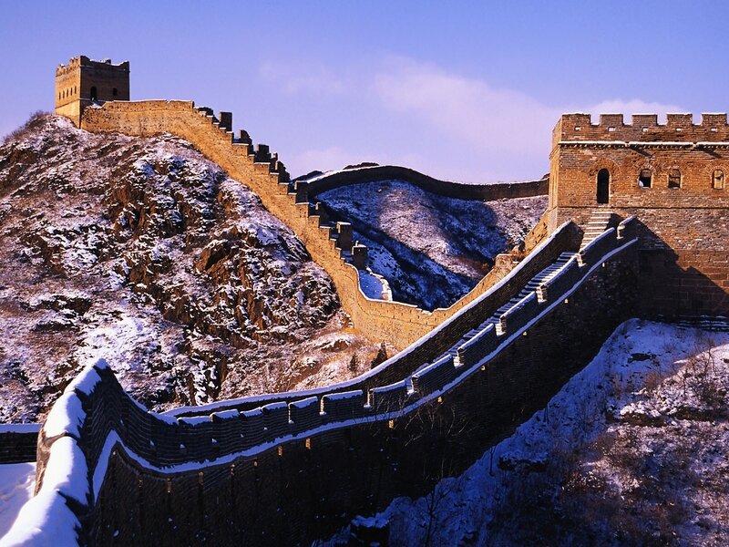 Great Wall of China in winter