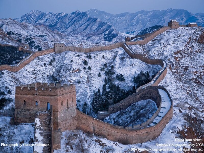 Great Wall of China in winter