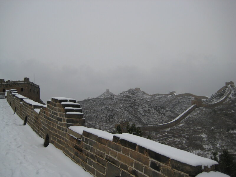 Great Wall of China in winter