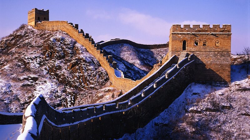 Great Wall of China in winter