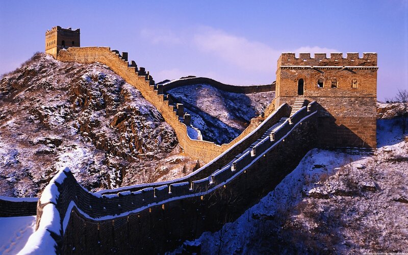 Great Wall of China in winter
