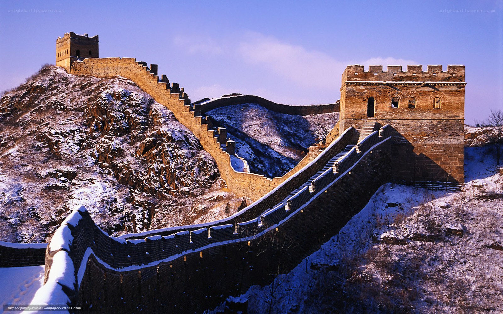 Great Wall of China in winter