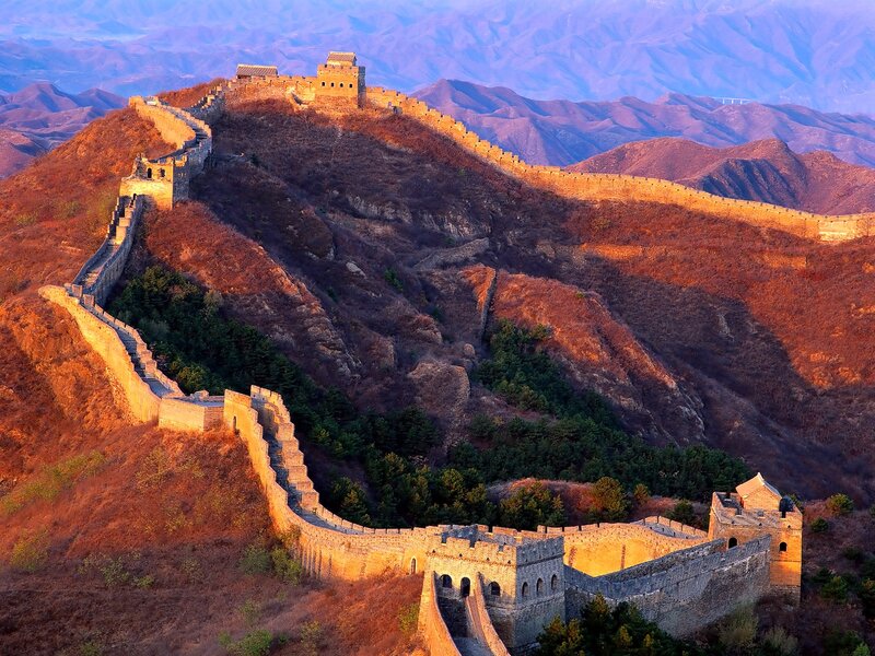 Great Wall of China — Orange