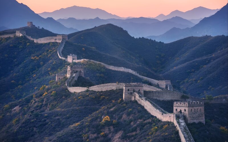 Great Wall of China — Purple