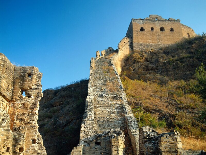 Great Wall of China ruins