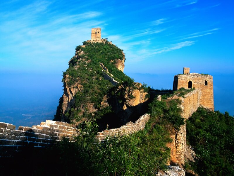 Great Wall Watchtower — Blue, Serene
