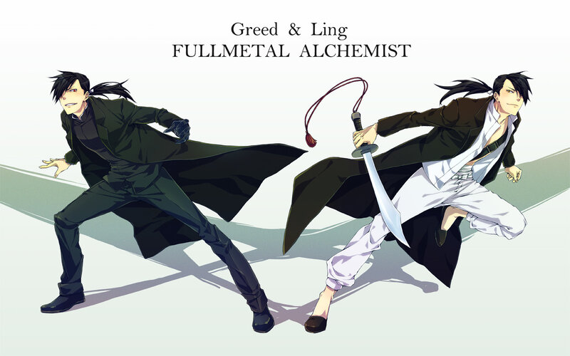 Greed and Ling from Fullmetal Alchemist