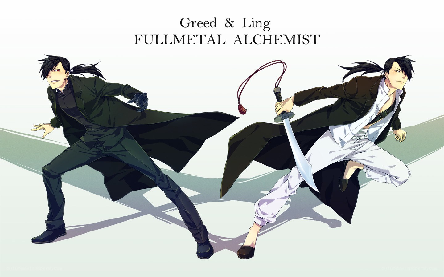 Greed and Ling from Fullmetal Alchemist