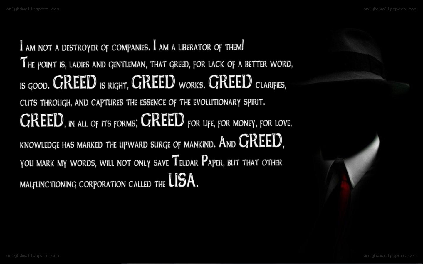 greed speech from the matrix