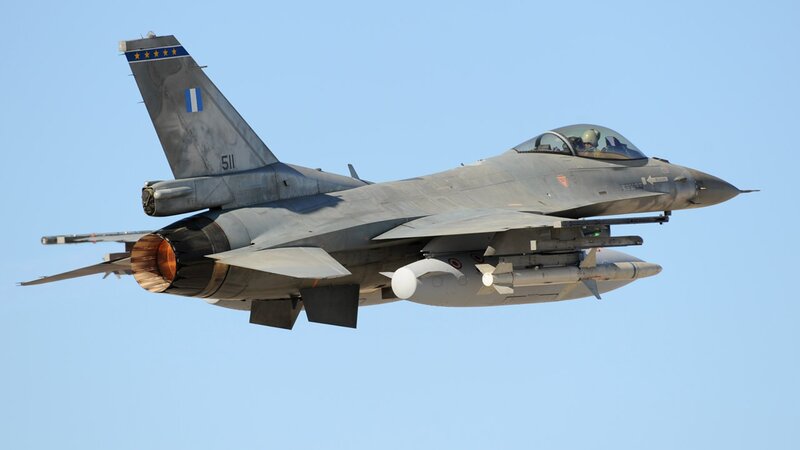 Greek Air Force F-16 in flight