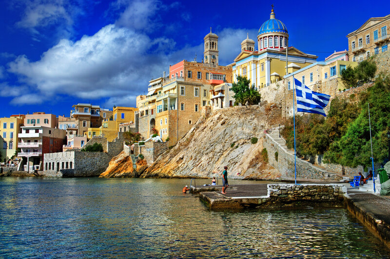 Greek Coastal Town