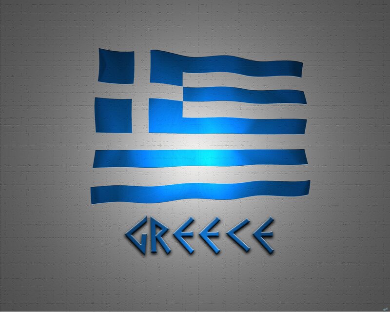 Greek flag and name