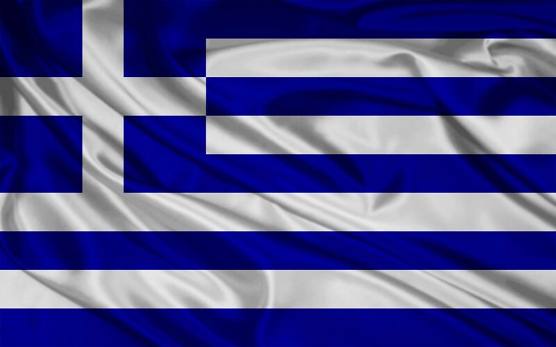 Greek Flag Fabric — Blue, Neutral