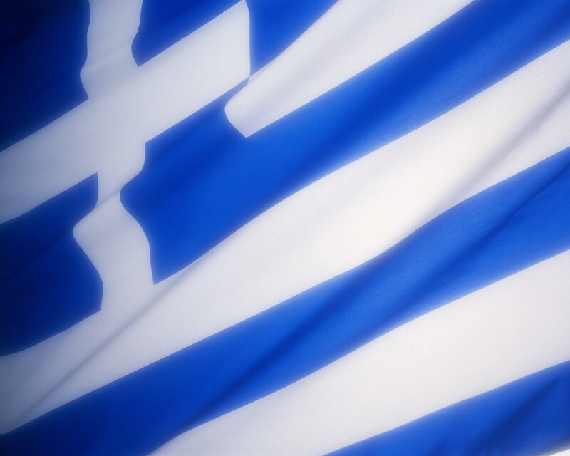 Greek flag fabric texture