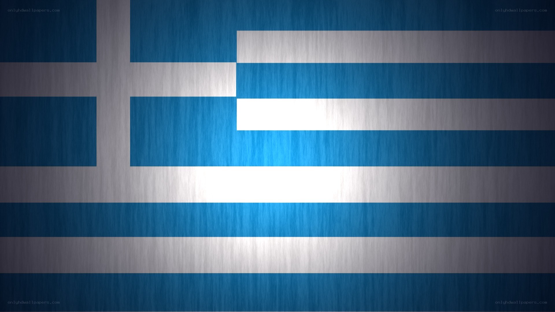 Greek flag with brushed metal texture