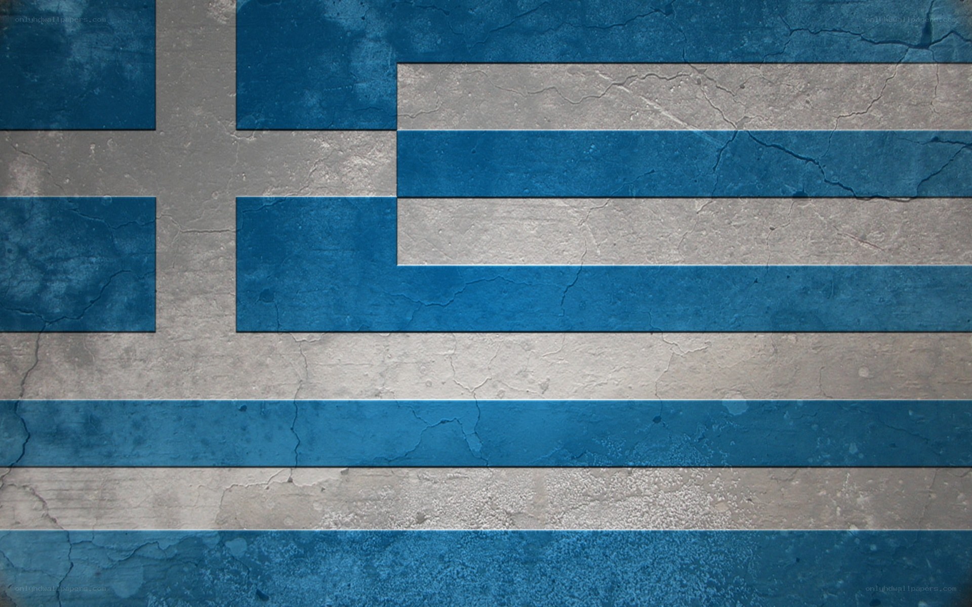 Greek flag with weathered texture