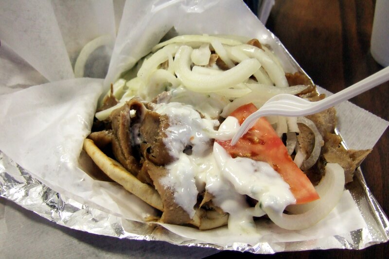 Greek gyro sandwich