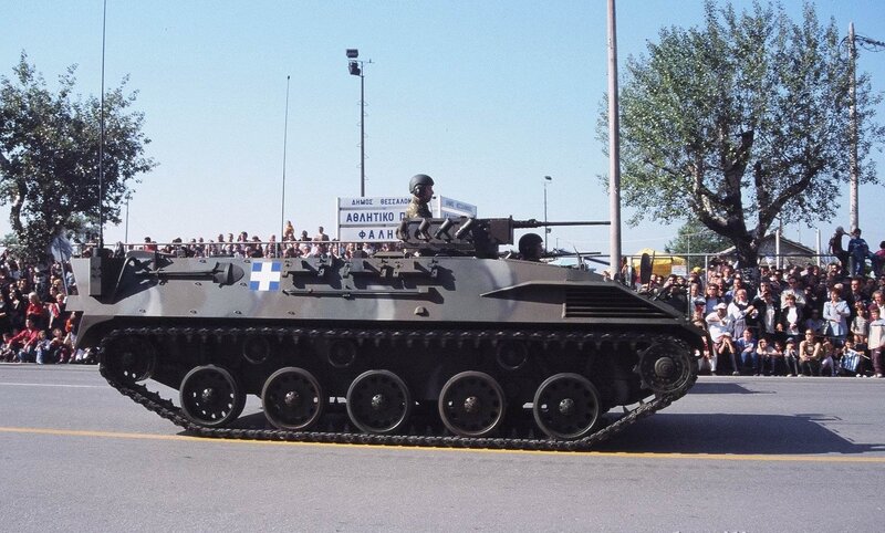 Greek military parade tank