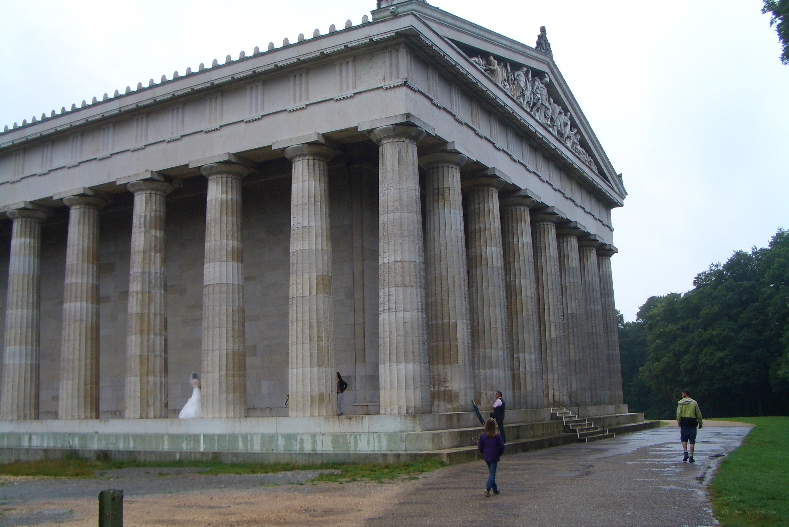 Greek temple in a park