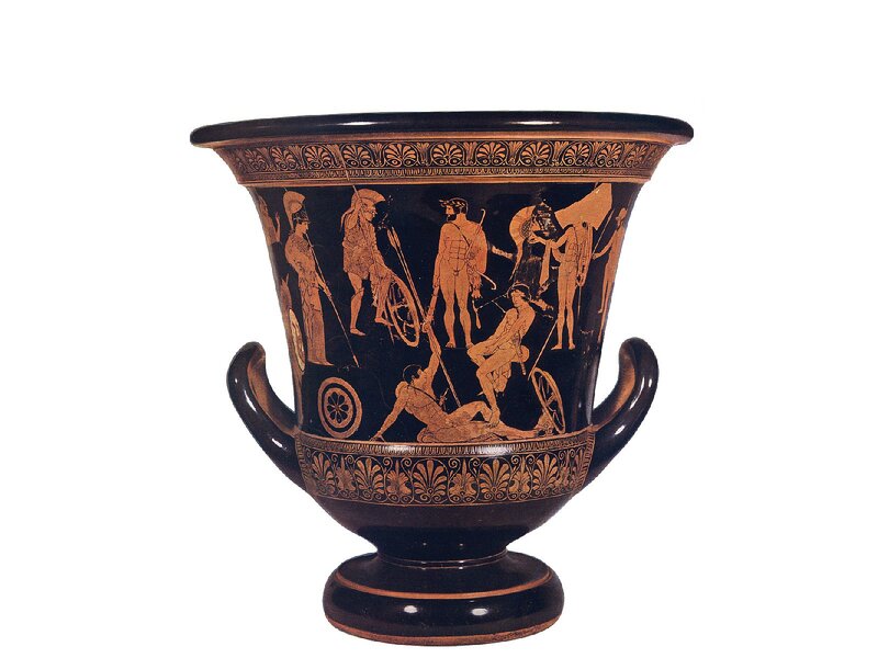Greek Vase with Warriors
