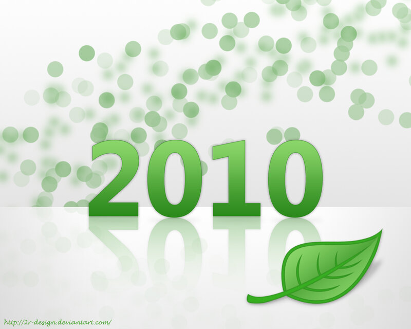 Green 2010 leaf design