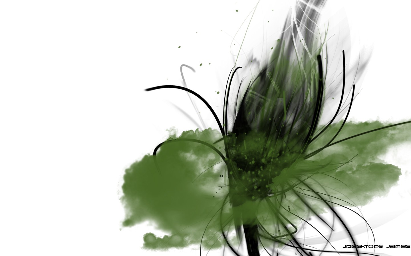 green abstract art design