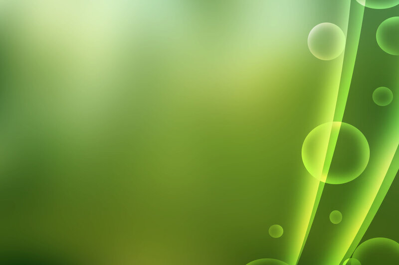 Green Abstract Background — Calm, Bubbles
