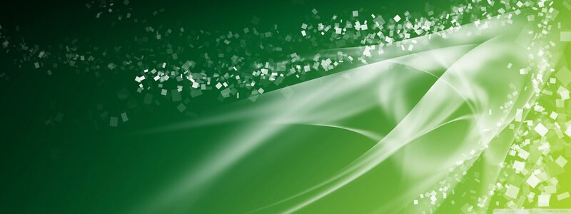 Green Abstract Background — Dynamic, Light Streaks