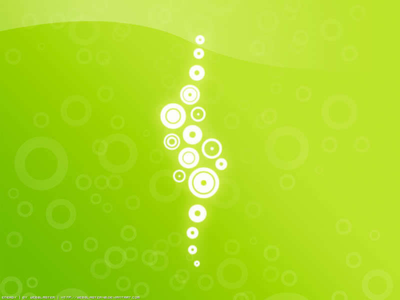 green abstract circle pattern