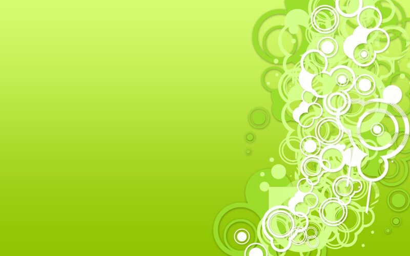 green abstract circle pattern