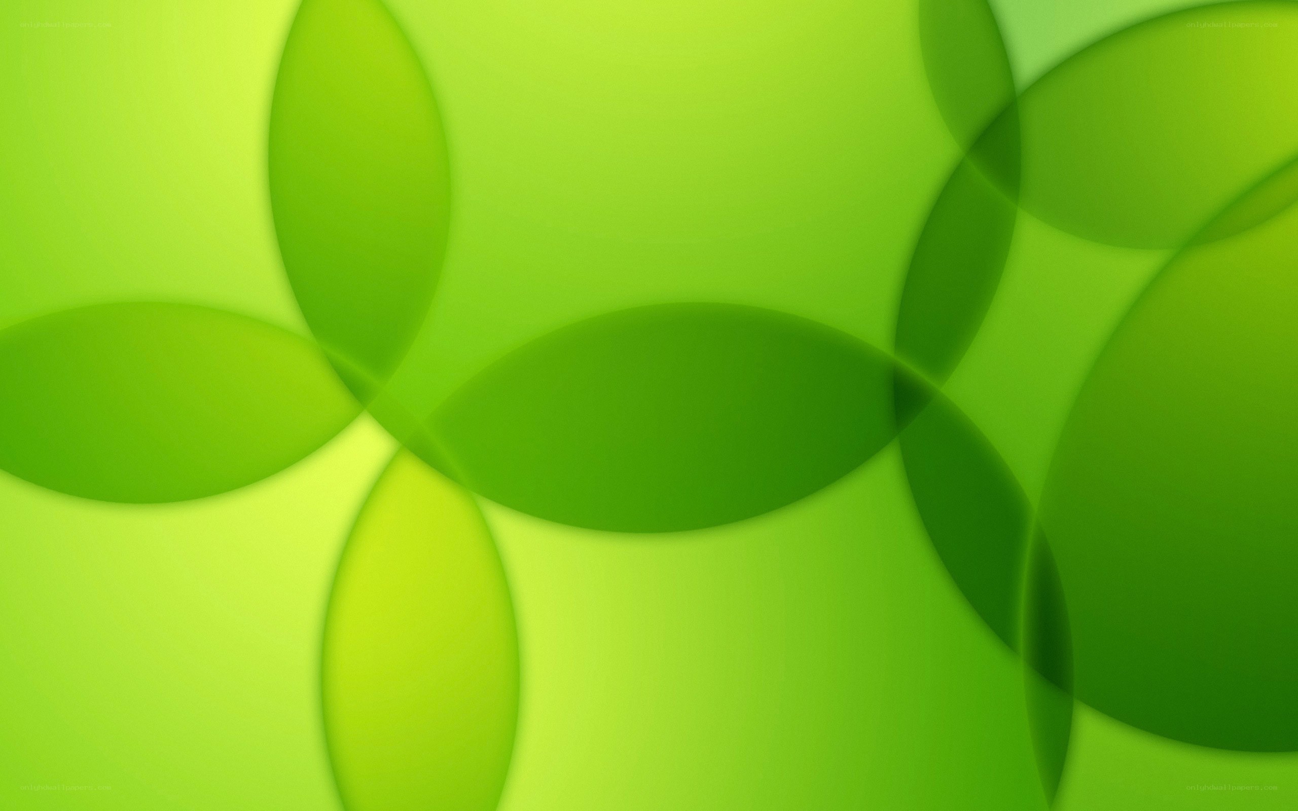 green abstract circles