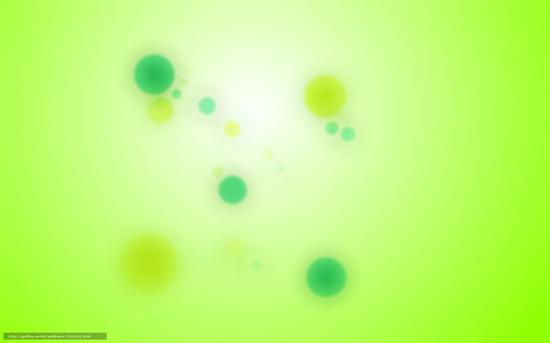 green abstract circles