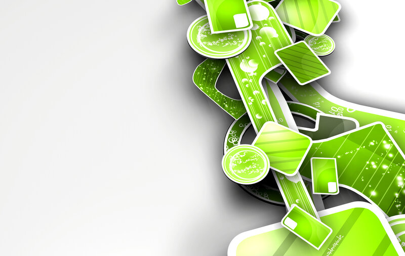 green abstract design