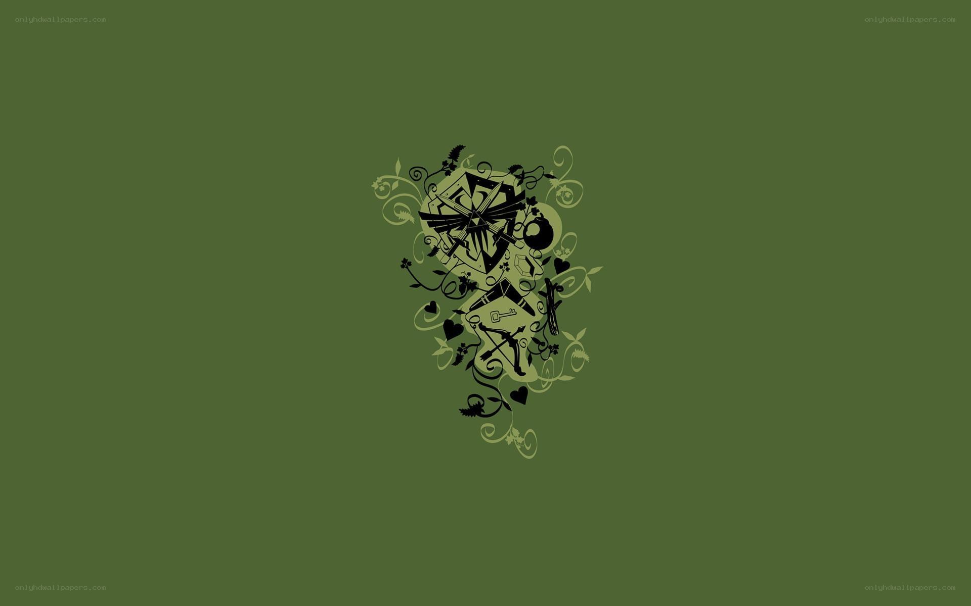 green abstract design