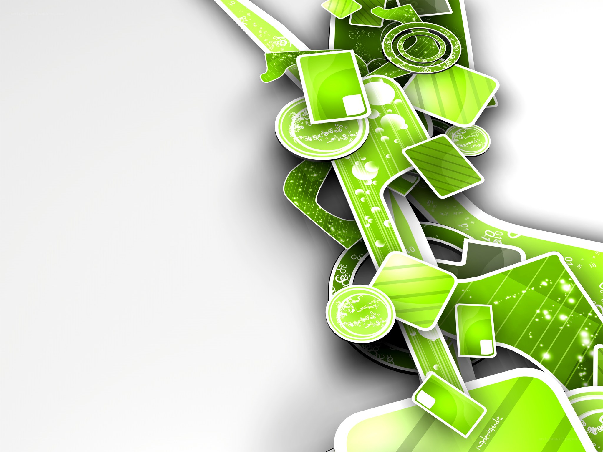 green abstract design