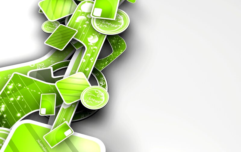green abstract design
