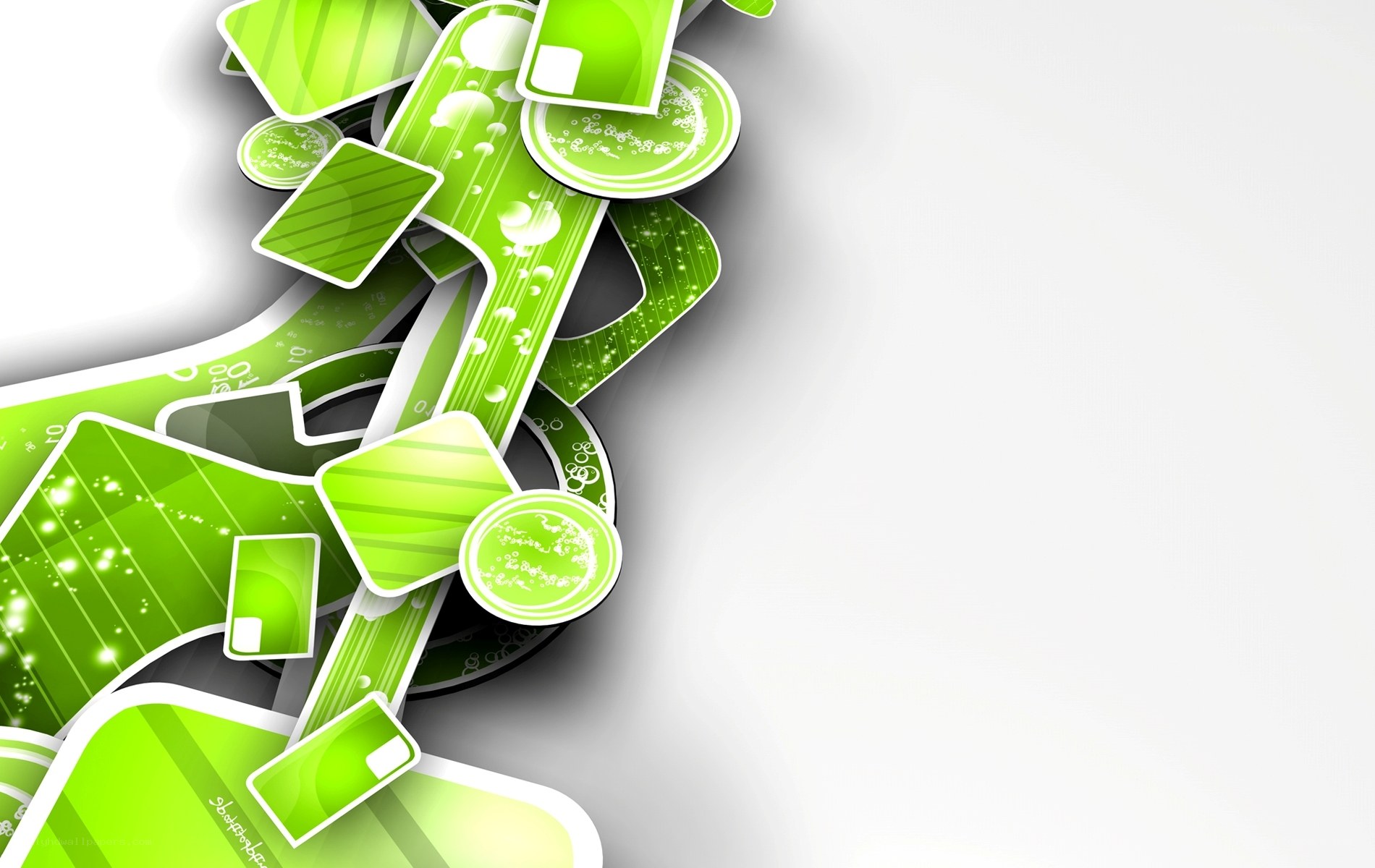 green abstract design