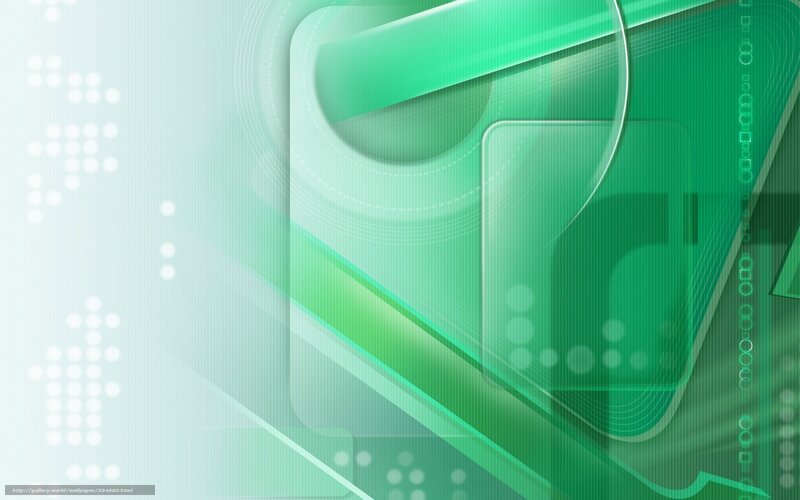 Green Abstract Design — Calm, Circles