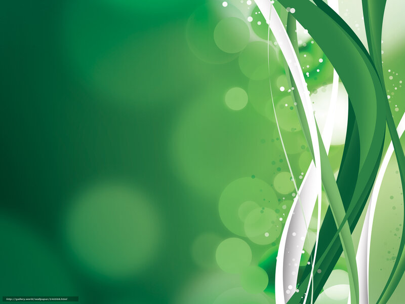 Green Abstract Design — Calm, Vector Art