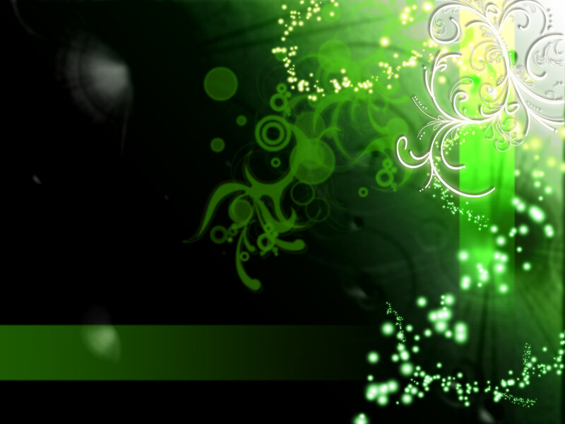 Green Abstract Design — Energetic, Digital Art