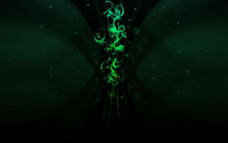Green Abstract Design — Mysterious
