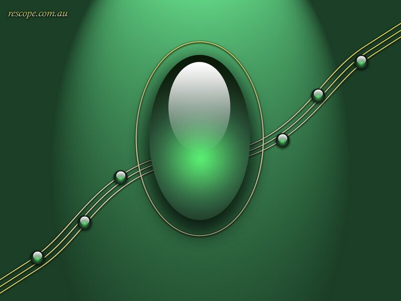 Green abstract design with lines