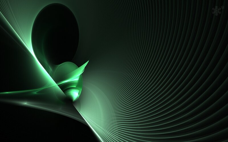 green abstract digital art