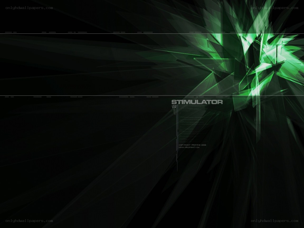 green abstract digital art
