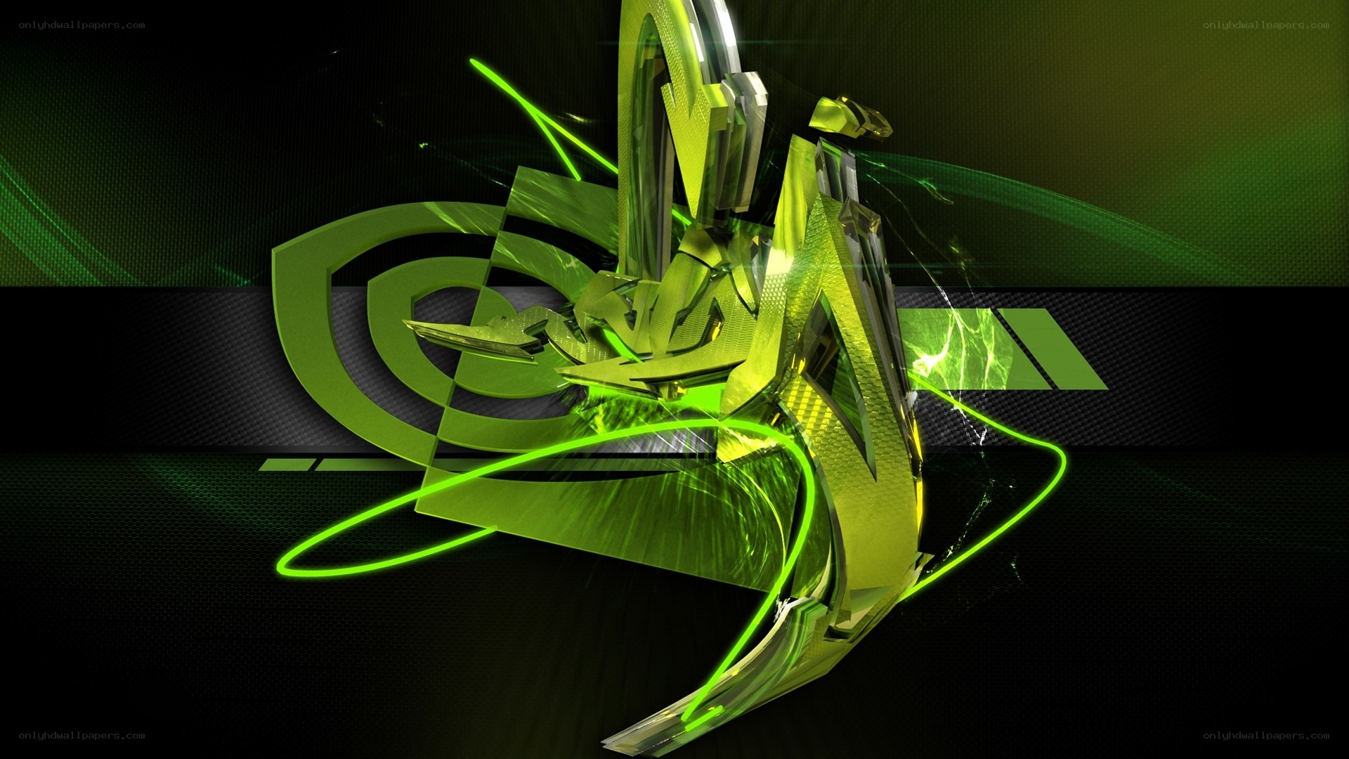 Green abstract digital art