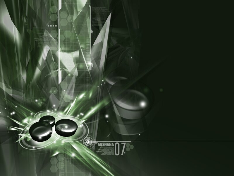 green abstract digital background