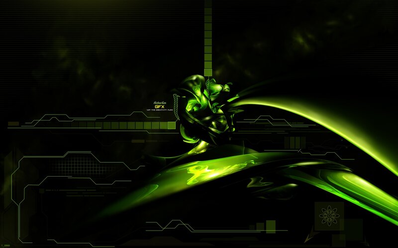 Green Abstract Digital Form