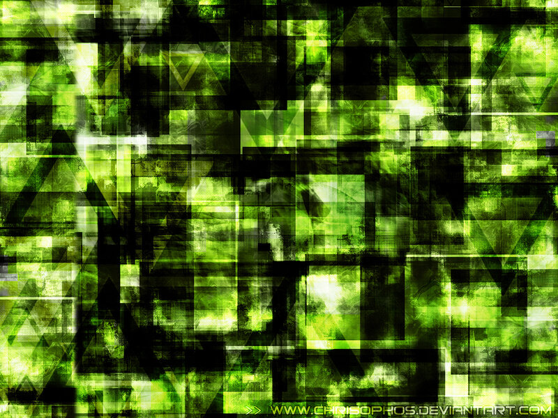 green abstract digital pattern