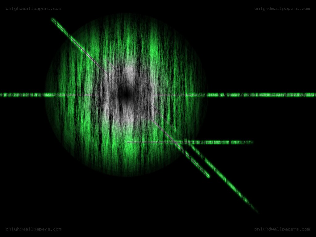 green abstract digital sphere